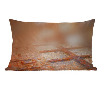 Sierkussens - Kussentjes Woonkamer - 50x30 cm - Roest - IJzer - Industrieel - Vintage