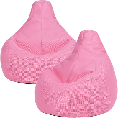 icon - Gaming Zitzak Fauteuil - Set van 2 - Techmesh - Oud Roze