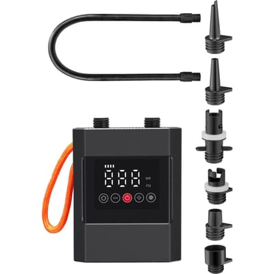 Pompe à pagaie portable 20 PSI Compresseur d'air électrique haute pression Pompe de gonflage et de dégonflage noir
