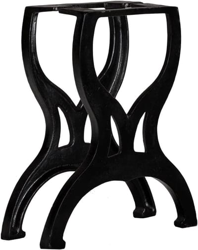Bankpoten - Meubelonderstel - Meubels Maken - X-Frame Design - 60 x 30 cm - Zwart