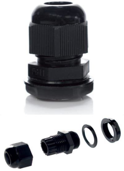 Trytyt - Kabelwartel PG-9B - Zwart - IP68 - Poliamide