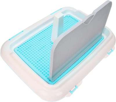 Honden Toilet - Puppy Training Pot - Binnen Buiten Gebruik - Dubbele Laag Systeem - 46x35x23 cm - Blauw