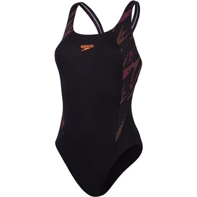 Dames zwempak uit 1 stuk Speedo Eco+ H-Boom Splice Muscleback