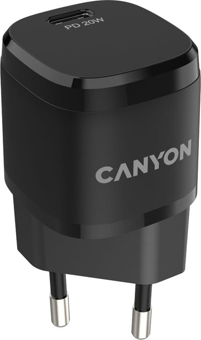 Canyon H-20-05 Serie - Netwerk Lader - 20W Power Delivery - USB-C - Zwart