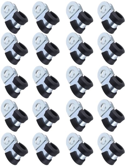 Dailygoods- Slangklem 20 Stuks - RVS 304 - Corrosiebestendig - Herbruikbaar - Kabelklemmen - Voor Slang/Leiding - Klem