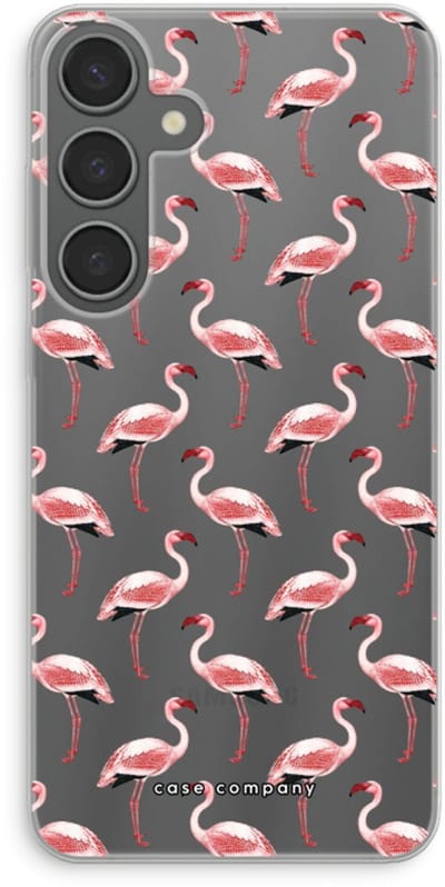 Case Company® - Hoesje geschikt voor Samsung Galaxy S24 Plus hoesje - Flamingo - Soft Cover Telefoonhoesje - Bescherming aan alle Kanten en Schermrand