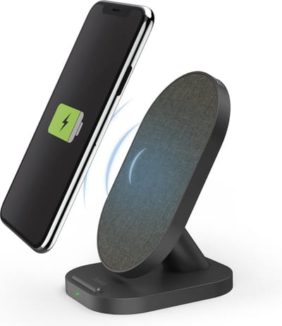 Hama QI-FC15S-Fab Smartphone Zwart USB Draadloos opladen Snel opladen Binnen