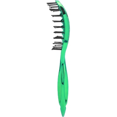 Haarborstel Klein Gebogen Vent Kam Ontwarren Massage Haarborstel Ribben Kam voor Verward HaarPaars groen