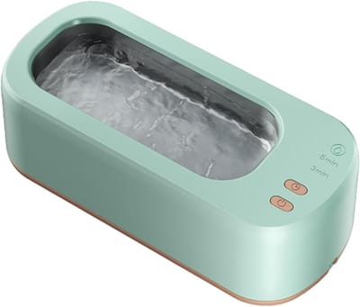Sieraden Reiniger - Glazen Wasser - Snel Schoonmaken - 47KHz Ultrasoon - 23.7 cm - Wit