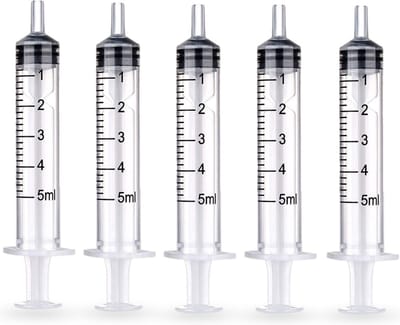 Spuit - Spuiten - Injectiespuit - Doseerspuit - Injectiespuit Zonder Naald - 5ml - 5 Stuks