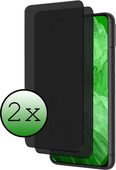 Screenprotector - 2 Stuks Geschikt voor Google Pixel 8a - Privacy Filter - Beschermglas - Gehard Glas - Tempered Glass - Screen Protector