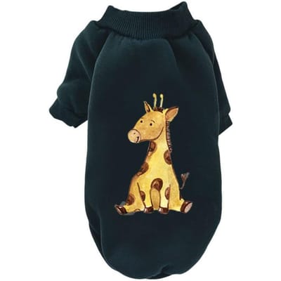 Vêtements de Noël pour chien Automne Hiver Chaud Vêtements pour animaux de compagnie Chiens Costume de chiot Chihuahua T-shirt pour animal de compagnie Chapeau en velours pull Vêtements pour chien XS black