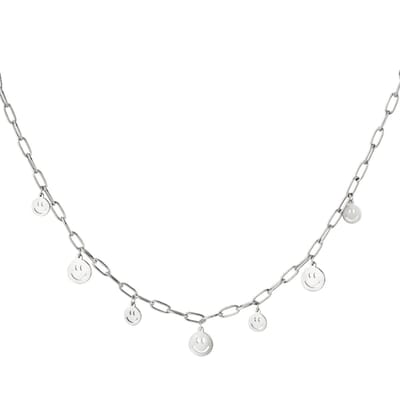 Yehwang ketting - Smilies - Stainless steel - Zilverkleurig