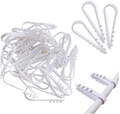 Kabelklemmen voor Ronde Kabels, U-vormige Nylon Dowel Klemmen, 100 Stuks, Ideaal voor Elektrische Installaties, Kabelbevestiging en Ethernet Toepassingen, Tension Range 5-10mm