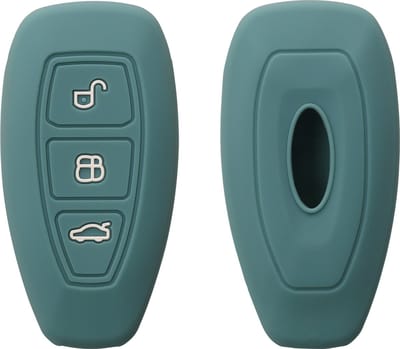 kwmobile autosleutel hoesje geschikt voor Ford 3-knops autosleutel Keyless Go hoes - TPU autosleutel behuizing - Beschermende auto sleutel case - Sleuteletui in Arctische nacht