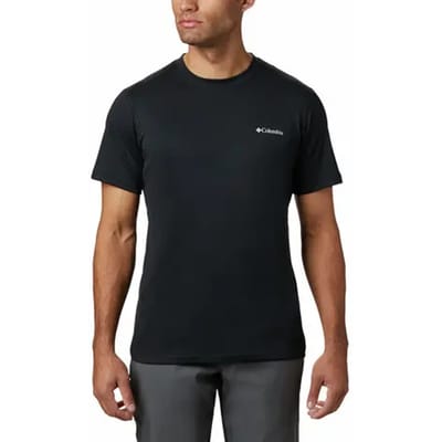 Columbia Zero Rules™ Short Sleeve Shirt Outdoorshirt - Shirt Heren - T-Shirt - Zwart - Maat XS