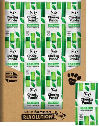 Hypoallergene Bamboe Zakdoekjes - Bulk Box van 96 Packs, 10 Weefsels per Pack - Milieuvriendelijk, Super Zacht, Sterk & Duurzaam