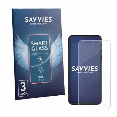 3 Stuks Savvies Screenprotector - geschikt voor Shiftphones Shiftphone 8.1 - beschermfolie glas transparant