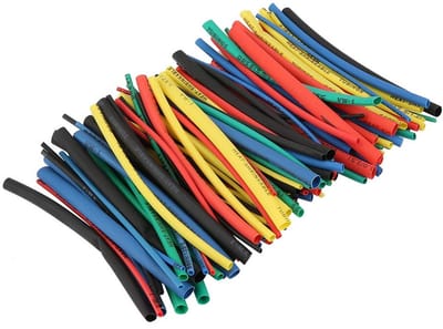 Dailygoods - Krimpkouskit 100mm - 100 Stuks voor Draadkabel - Diverse Kleuren - Isolatie Krimpkousen - Perfect voor Elektrische Verbindingen - Geschik