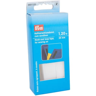 PRYM Klittenbandsluiting aannaaien 20 mm wit 968535 - Klittenband & Velcro - Prym