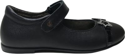 Naturino mt 22 velcro riempje 2 bling bling sterren lederen ballerina Rufina zwart