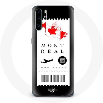 Coque pour Huawei P30 Billet d'avion Montréal Canada