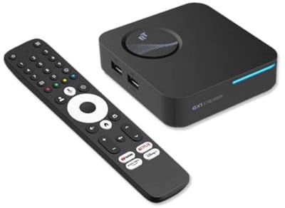 RockTek GX1 Google-gecertificeerde Android TV Box met Realtek RTD1325, 4GB LPDDR4 RAM, 32GB opslagruimte, WiFi 6 & Bluetooth 5.2, Dolby Atmos, 4K HDR streaming mediaspeler