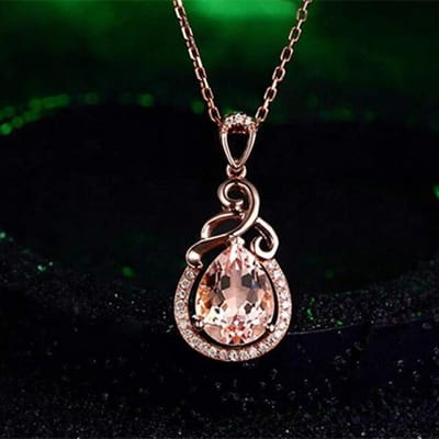 Collier pendentif tendance en zircone cubique champagne pour femme, bijoux élégants de haute qualité, accessoires de collocation quotidiens 45cm black