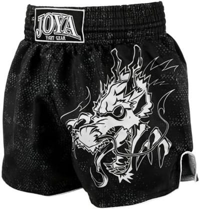 Joya Dragon Kickboks Broekje - Zwart - Wit (Beschikbaar in verschillende maten)
