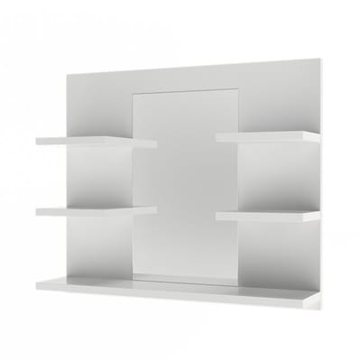 Vicco Wilbur Badkamerspiegelkast – 58.8 x 50 cm met planken Wit
