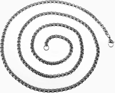 2mm Jasseron Ketting Dames - Heren - Roestvrij Staal - Ronde Box Schakelketting
