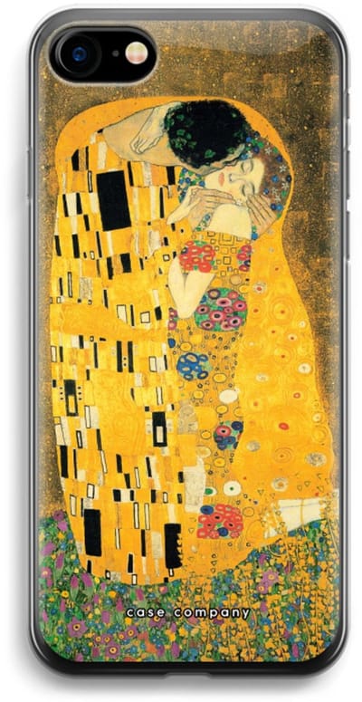 Case Company® - Hoesje geschikt voor iPhone SE 2020 hoesje - Der Kuss - Soft Cover Telefoonhoesje - Bescherming aan alle Kanten en Schermrand
