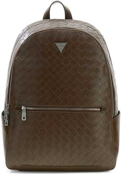 GUESS laptop rugzak rugzak met laptopvak Torino Backpack Dark Olive bruine