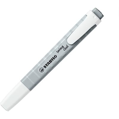 STABILO Swing Cool Pastel - Markeerstift - Perfect Voor Onderweg - Mistig Grijs - Per Stuk