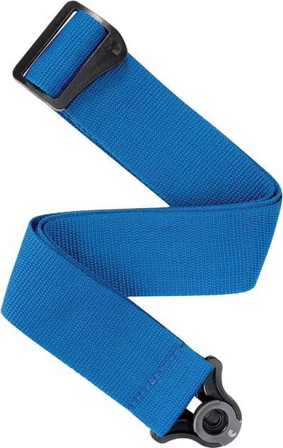D'Addario PWSAL402 Auto Lock Polypropyleen Gitaarband Blauw