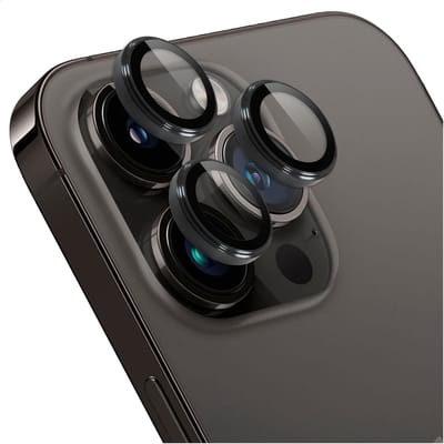 Rosso Camera Frame Protector Geschikt voor Apple iPhone 14 Pro / 14 Pro Max - Case Friendly - 9H Tempered Glass voor Cameralens - Gemakkelijke Installatie met Tray - Zwart