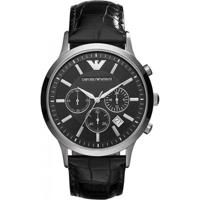 Emporio Armani Renato Heren Horloge Zwart AR2447