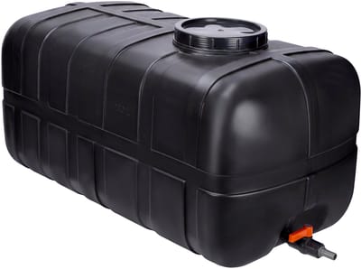 Garronda 280 liter watertank met deksel regenwatertank grootreservoir voor huis en bedrijf - GD-0098 zwart