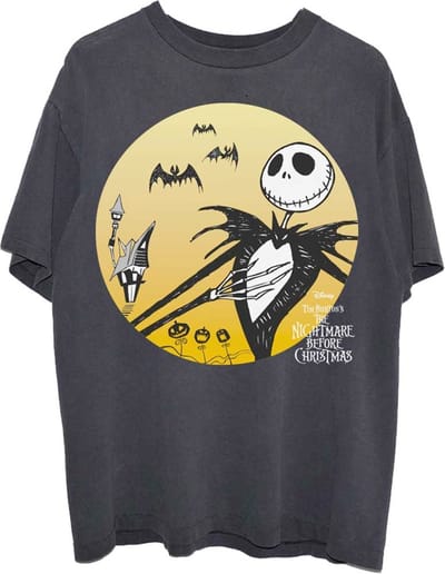 Disney The Nightmare Before Christmas - Sunset Jack Unisex T-shirt - S - Zwart