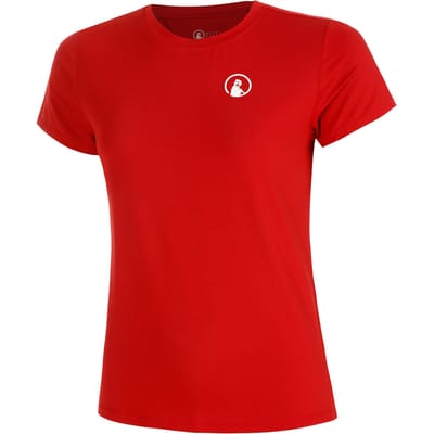 Quiet Please Retriever T-shirt Dames-Rood