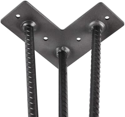 4 Stuks Vintage Tafelpoten Staal Massief voor DIY Tafelbouw 71 cm Hoog