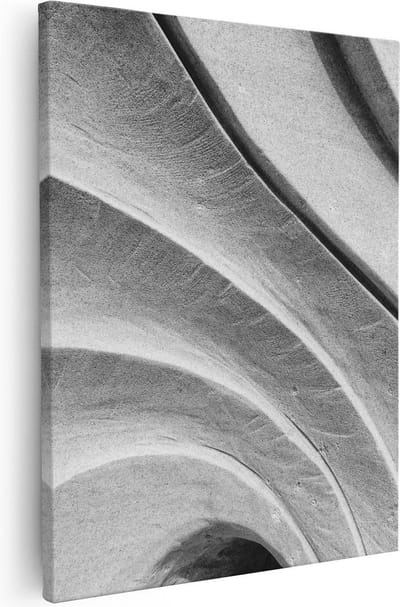 Artaza Canvas Schilderij Organisch - 40x50 cm - Muurdecoratie Abstract - Wanddecoratie Woonkamer - Kamer Accessoires