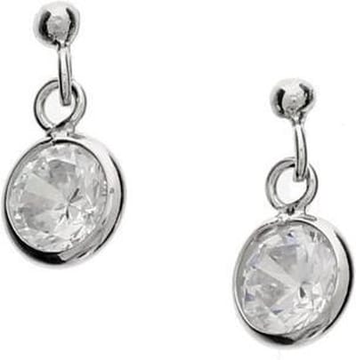 TFT Oorhangers Zirkonia Zilver Gerhodineerd Glanzend