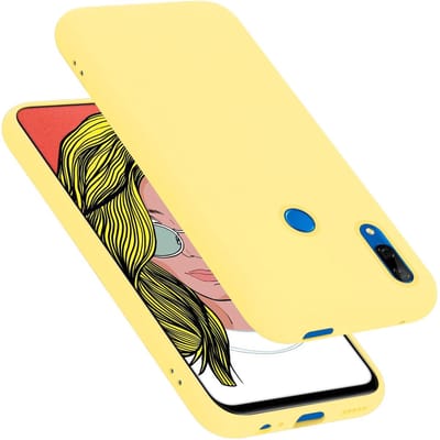 Cadorabo Hoesje geschikt voor Huawei P SMART Z / Y9 PRIME 2019 / Enjoy 10 PLUS in LIQUID GEEL - Beschermhoes gemaakt van flexibel TPU silicone Case Cover