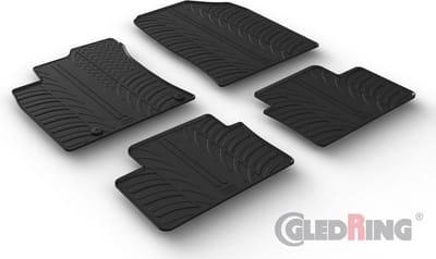 Gledring Rubbermatten passend voor Kia Cee'd HB 5-deurs/SW 6/2018- & XCeed 6/2019- (T profiel 4-delig + montageclips)
