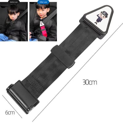 Actie4you® - Gordelspanner voor Kinderen - Gordelbeschermer Tegen Snijden in de Nek - Gordelclip - Gordelversteller – Gordel Verlenger - Gordelklem voor Kinderen – Zwart
