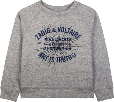 Zadig & Voltaire Sweater - Grijs - Maat 128