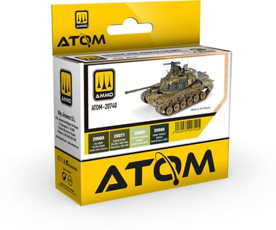 AMMO by Mig Jimenez Hobbyverf Acrylverf - MIG 20740 ATOM Vietnamoorlog Voertuigen Kleurenset - Acryl Set 4x20ml Verf set - 4x 20 ml