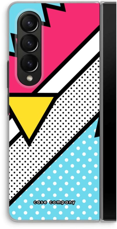 Case Company® - Hoesje geschikt voor Samsung Galaxy Z Fold4 hoesje - Pop Art #3 - Soft Cover Telefoonhoesje - Bescherming aan alle Kanten en Schermrand