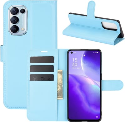 Coverup Hoesje - Geschikt voor OPPO Find X3 Lite Hoesje - Coverup Book Case - Lichtblauw